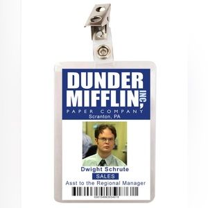 The Office Dwight Schrute Dunder Mifflin ID Badge